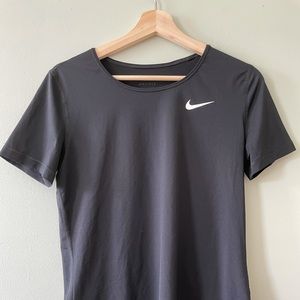 Black Nike workout dry fit shirt.